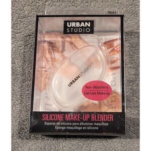 Urban Studio Flawless Blend Silicone Oval Blender Sponge Non-Absorbent Reusable